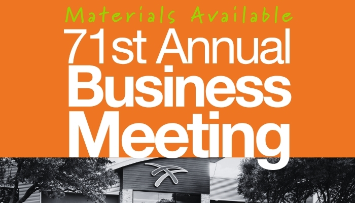 71st Annual Membership Business Meeting